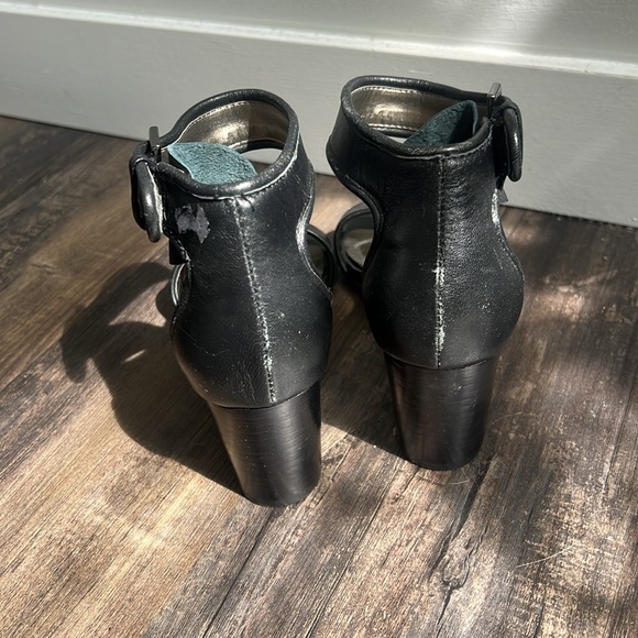 Tahari black block ankle strap heels ADAM 6.5 - Picture 3 of 10